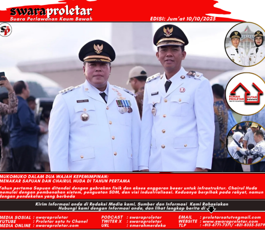 Mukomuko dalam Dua Wajah Kepemimpinan: Menakar Sapuan dan Chairul Huda di Tahun Pertama, Fokus pada Kesejahteraan dan Efisiensi