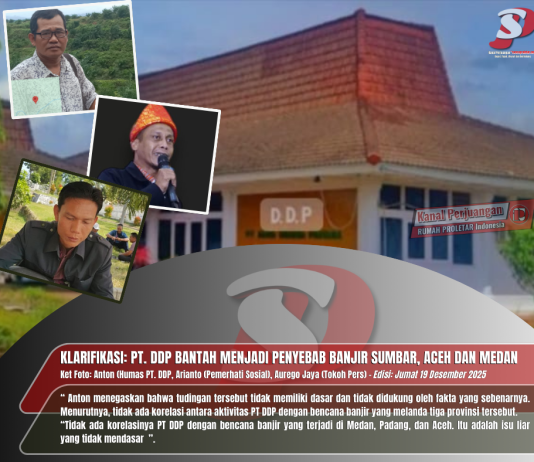 KLARIFIKASI: PT. DDP Bantah menjadi penyebab Banjir Medan, Aceh dan Sumbar